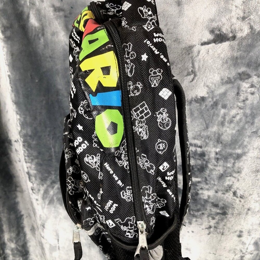 Super Mario Kids Backpack With Adjustable Straps & Front Pocket - Picture 3 of 9